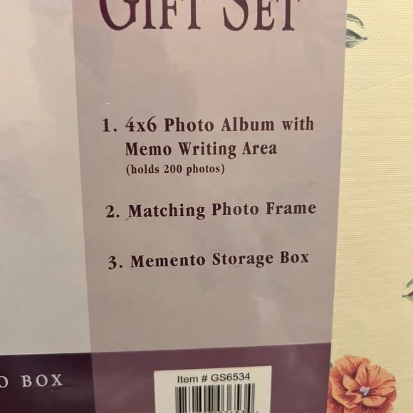 NWT Thompson Floral Photo Frame Set - Orange and Cream - Picture 5 of 12